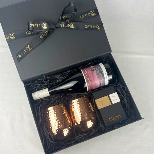 Elegant Copper and Wine Gift Box