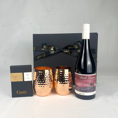 Elegant Copper and Wine Gift Box