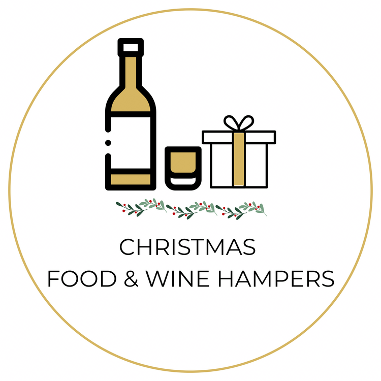 Christmas food and wine hampers