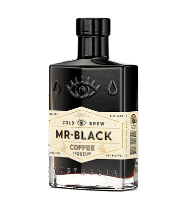 Bottle of Mr. Black coffee liqueur on a white background