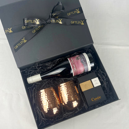Elegant Copper and Wine Gift Box
