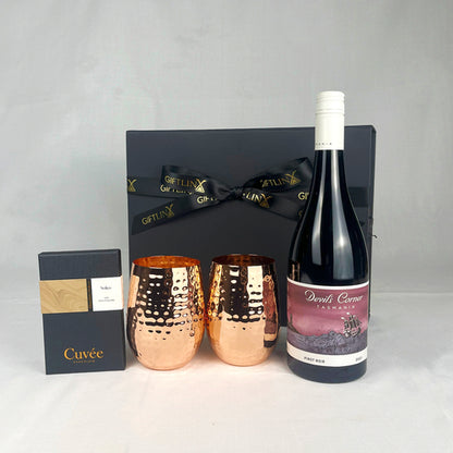 Elegant Copper and Wine Gift Box